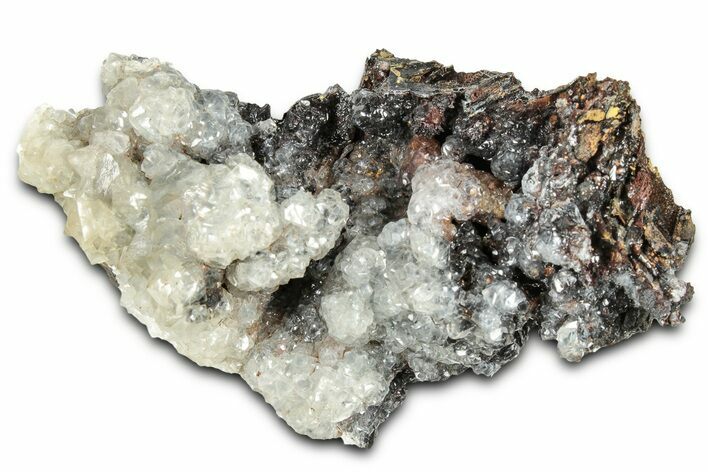 Calcite on Goethite Pseudomorphs after Gypsum - Mexico #330398